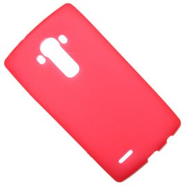 Чехол для LG H818 (G4) силиконовый матовый <красный>