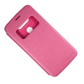 Чехол для LG H845 (G5 SE) флип боковой пластик-кожзам с окошком Nillkin Sparkle <розовый>