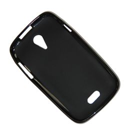 Чехол для Micromax A092 силиконовый матовый <черный>