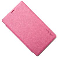 Чехол для Microsoft 532 Lumia Dual Sim флип боковой пластик-кожзам Nillkin Sparkle <красный> ― OnlineBazar.su