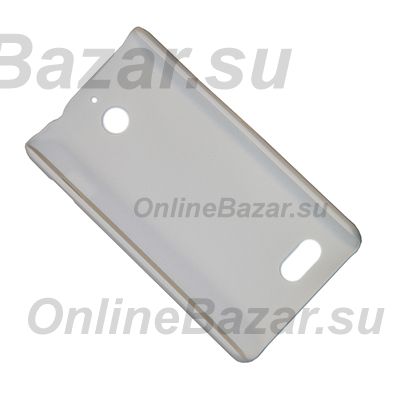 Чехол для Sony D2005 (Xperia E1) задняя крышка пластик ребристый Nillkin <белый> ― OnlineBazar.su