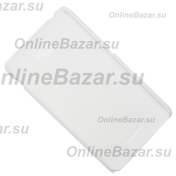 Чехол для Sony E2105 (Xperia E4) задняя крышка пластик ребристый Nillkin <белый> ― OnlineBazar.su
