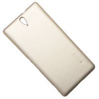 Чехол для Sony E5533 (Xperia C5 Ultra Dual) задняя крышка пластик ребристый Nillkin <золотой> ― OnlineBazar.su