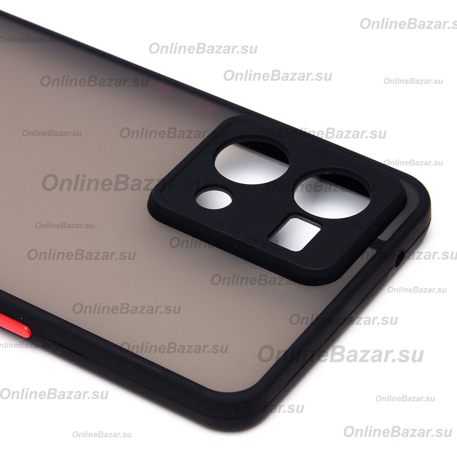 Чехол для Oppo CPH2363 пластиковый с окантовкой <черный> ― OnlineBazar.su