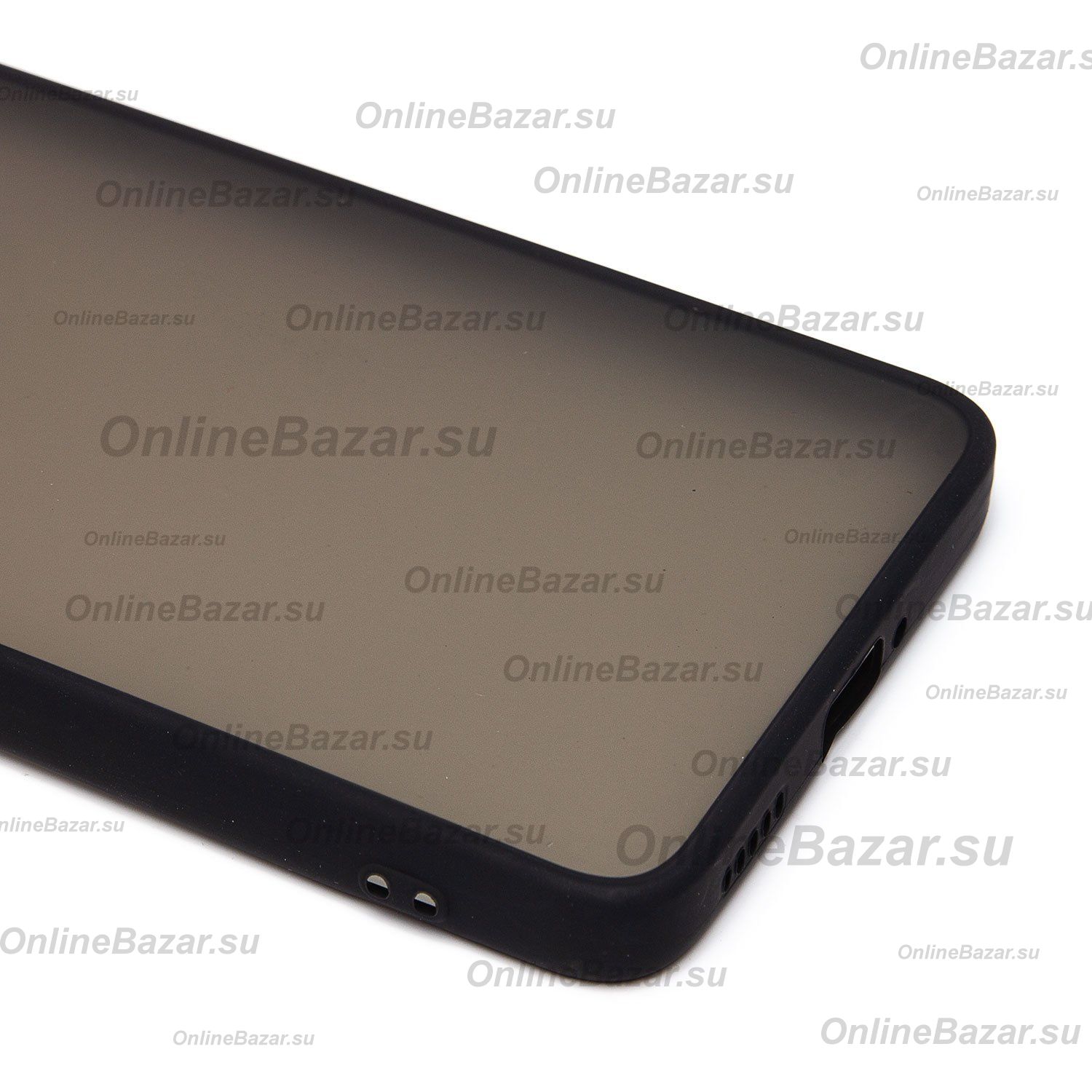Чехол для Xiaomi 13T Pro пластиковый с окантовкой <черный> ― OnlineBazar.su