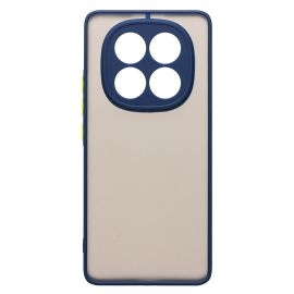 Чехол для Xiaomi Poco X7 пластиковый с окантовкой <темно-синий>