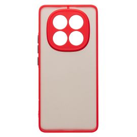 Чехол для Xiaomi Poco X7 пластиковый с окантовкой <красный>