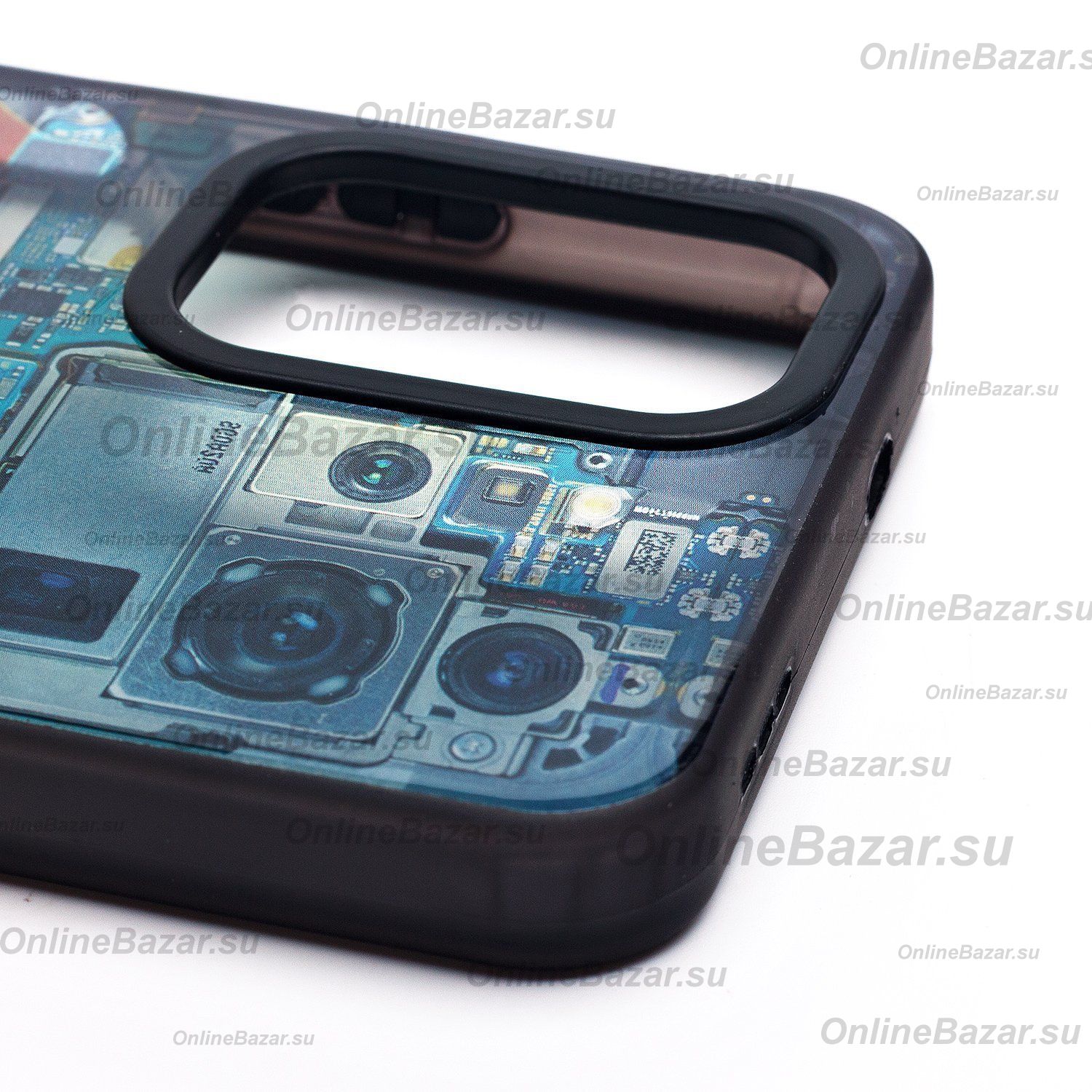 Чехол для Xiaomi M2101K7BL пластиковый (рис. 088) <голубой> ― OnlineBazar.su
