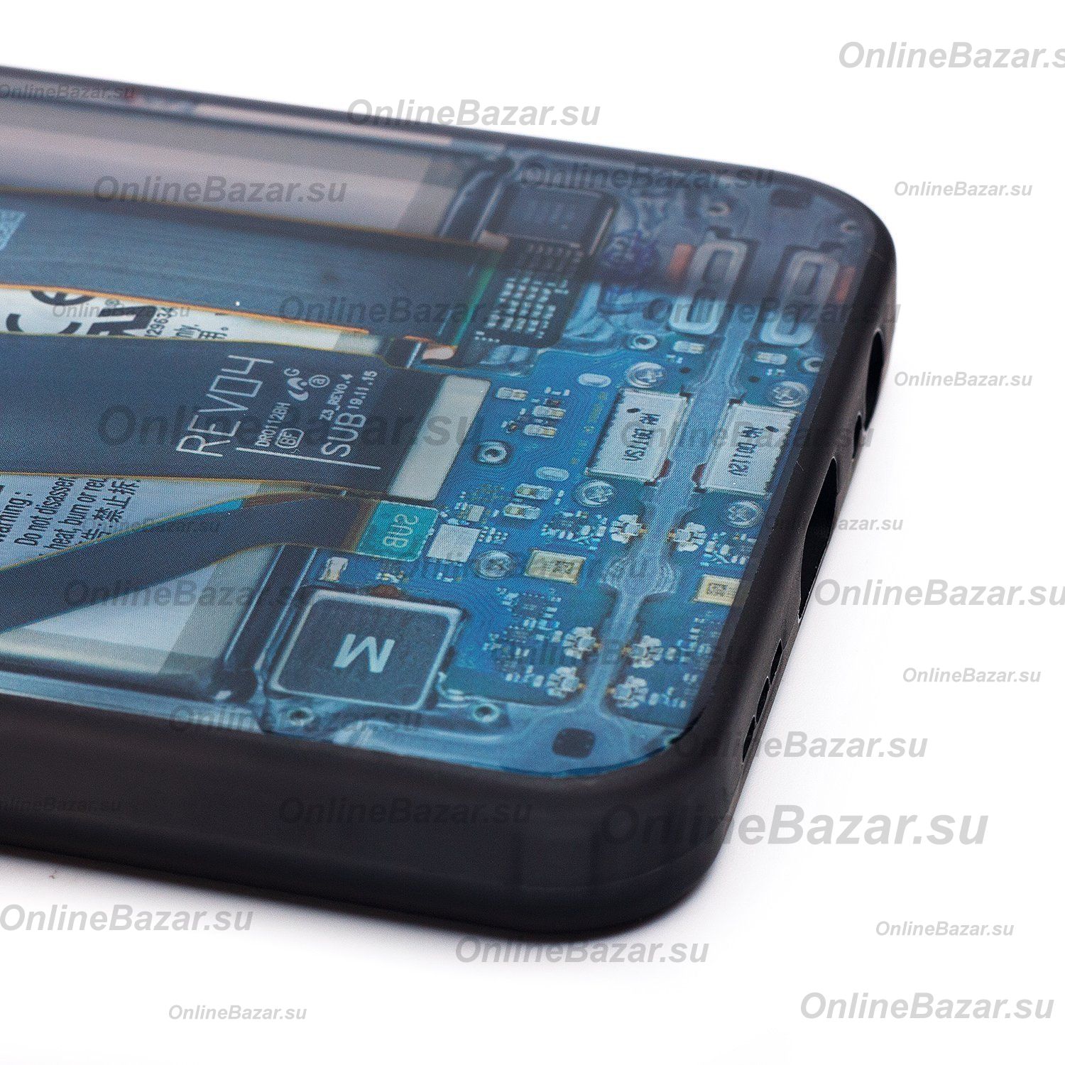 Чехол для Xiaomi M2101K7BL пластиковый (рис. 088) <голубой> ― OnlineBazar.su