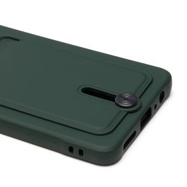 Чехол для Tecno Camon 20 Pro (CK7n) силиконовый с картхолдером №4 <зеленый>