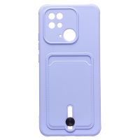 Чехол для Xiaomi 220333QNY силиконовый с картхолдером №4 <фиолетовый> ― OnlineBazar.su