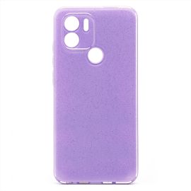 Чехол для Redmi A1 силиконовый с блестками №3 <светло-фиолетовый>