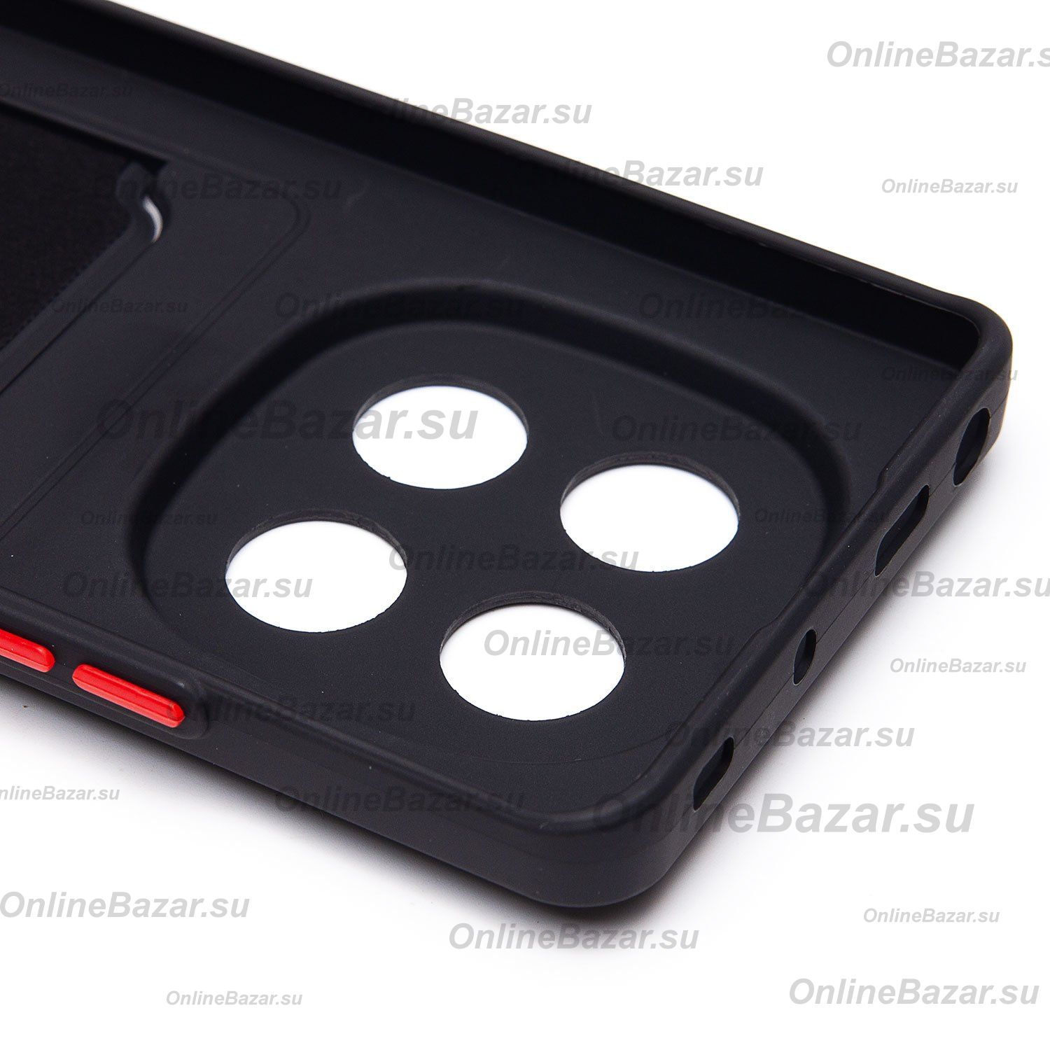 Чехол для Xiaomi Poco X7 силиконовый с картхолдером №9 <черный> ― OnlineBazar.su