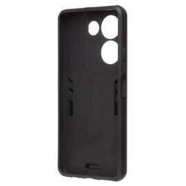 Чехол для Tecno Camon 20 Pro (CK7n) силиконовый противоударный с кольцом <синий>