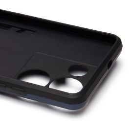 Чехол для Tecno Camon 20 Pro (CK7n) силиконовый противоударный с кольцом <синий>