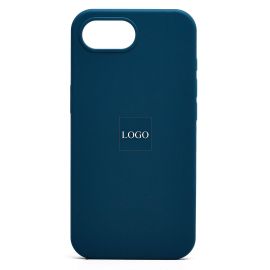 Чехол для Apple iPhone 16e силиконовый Soft Touch <темно-синий> (премиум)