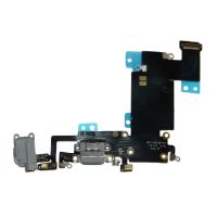 Шлейф для Apple iPhone 6s Plus на системный разъем, разъем гарнитуры и микрофон <серый> ― OnlineBazar.su