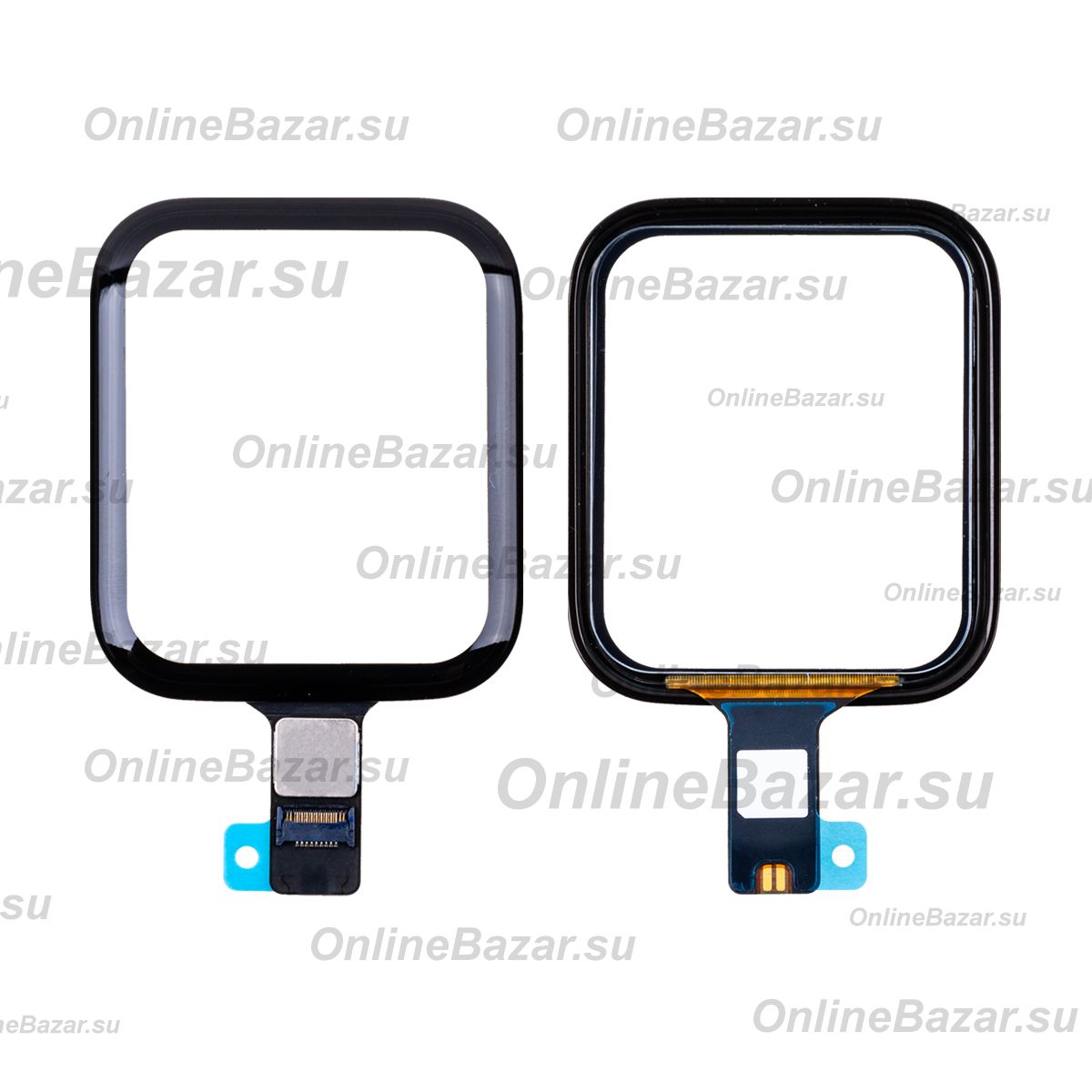 Стекло для Apple Watch Series 5 (40 mm) в сборе с тачскрином и OCA пленкой <черный> ― OnlineBazar.su