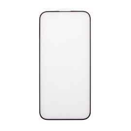 Защитное стекло для Apple iPhone 15 (2,5D/закаленное, матовое, полная наклейка) <черный>