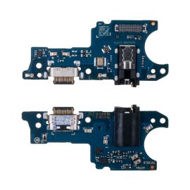 Плата нижняя для Samsung SM-A025F (Galaxy A02s) на системный разъем, разъем гарнитуры и микрофон (оригинал)